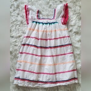 Last Price Drop! Cat & Jack Girl's White Dress w/ Ruffled Sleeves Size XL(14/16)